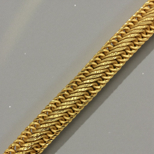 ROYAL TWIN WEAVE GOLD BRACELET