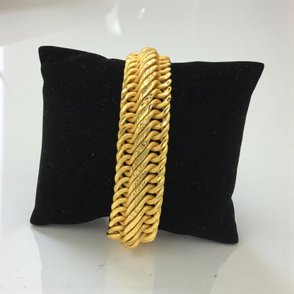 ROYAL TWIN WEAVE GOLD BRACELET