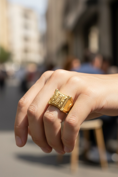 ROYAL FORTRESS SIGNET RING