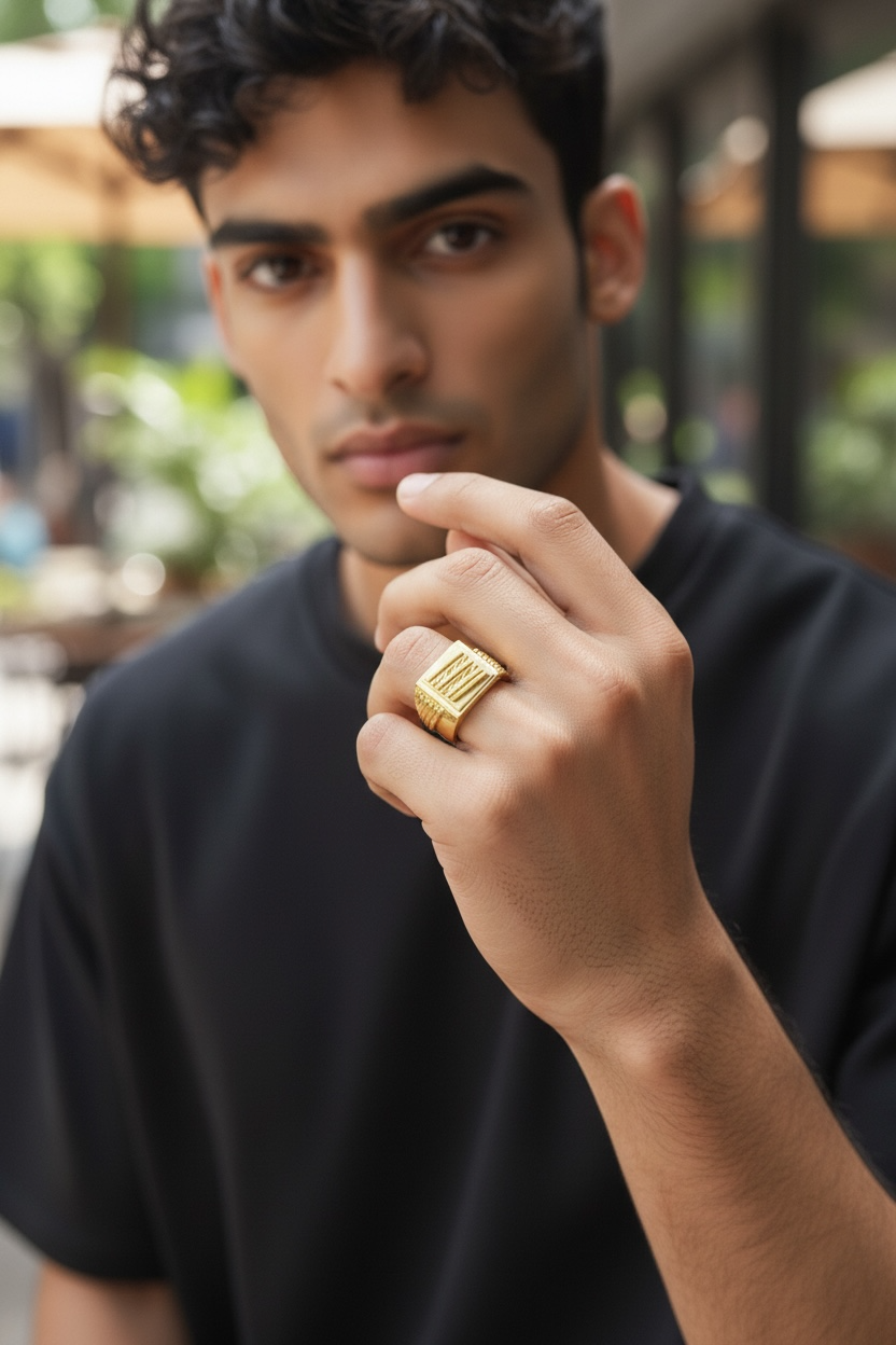 TITAN RIDGE SIGNET RING