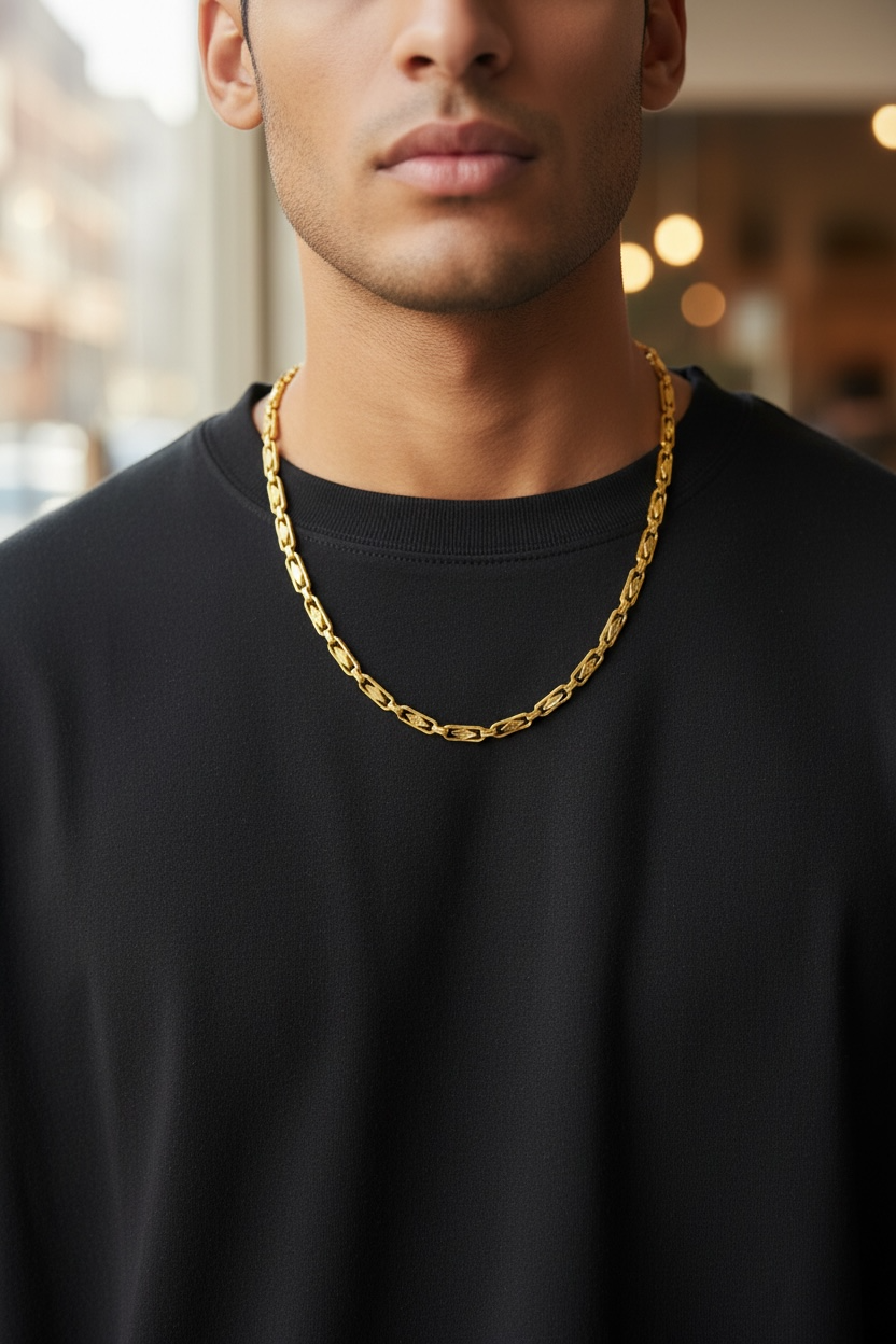 KING’S CREST GOLD 20 INCH MEN’S CHAIN