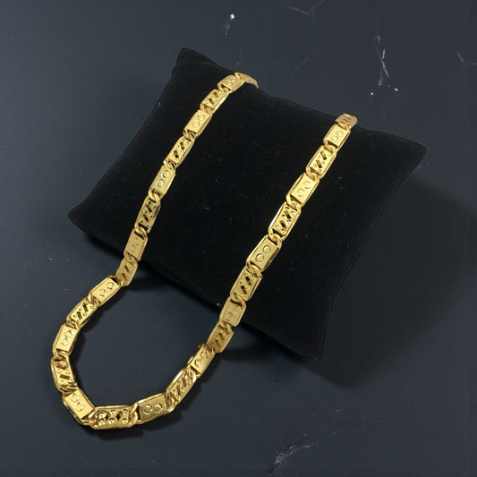 SOVEREIGN GRID GOLD NAWABI 20 INCH MEN’S CHAIN