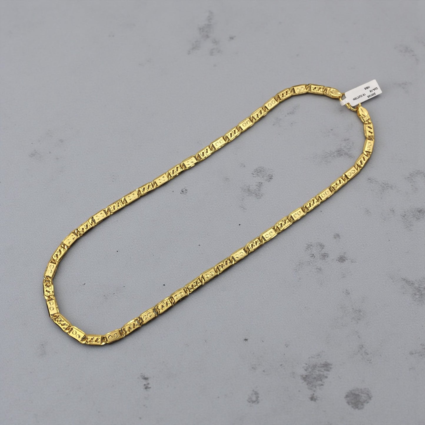 SOVEREIGN GRID GOLD NAWABI 20 INCH MEN’S CHAIN