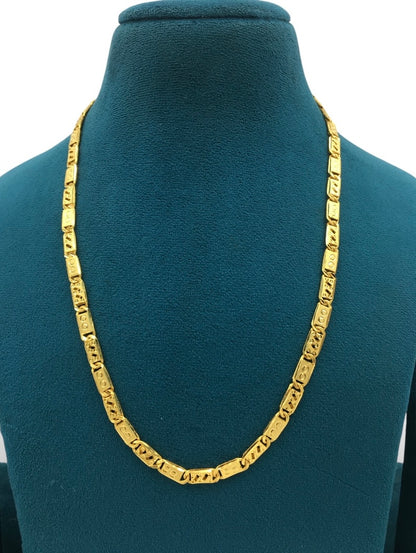 SOVEREIGN GRID GOLD NAWABI 20 INCH MEN’S CHAIN
