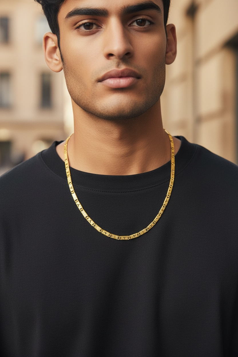 ROYAL MATRIX NAWABI GOLD NAWABI 20 INCH MEN’S CHAIN