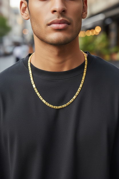 SOVERIGN CREST NAWABI GOLD NAWABI 20 INCH MEN’S CHAIN