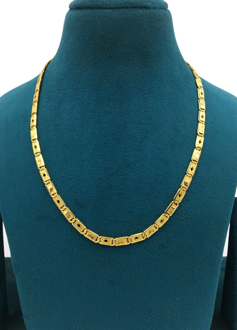 SOVERIGN CREST NAWABI GOLD NAWABI 20 INCH MEN’S CHAIN