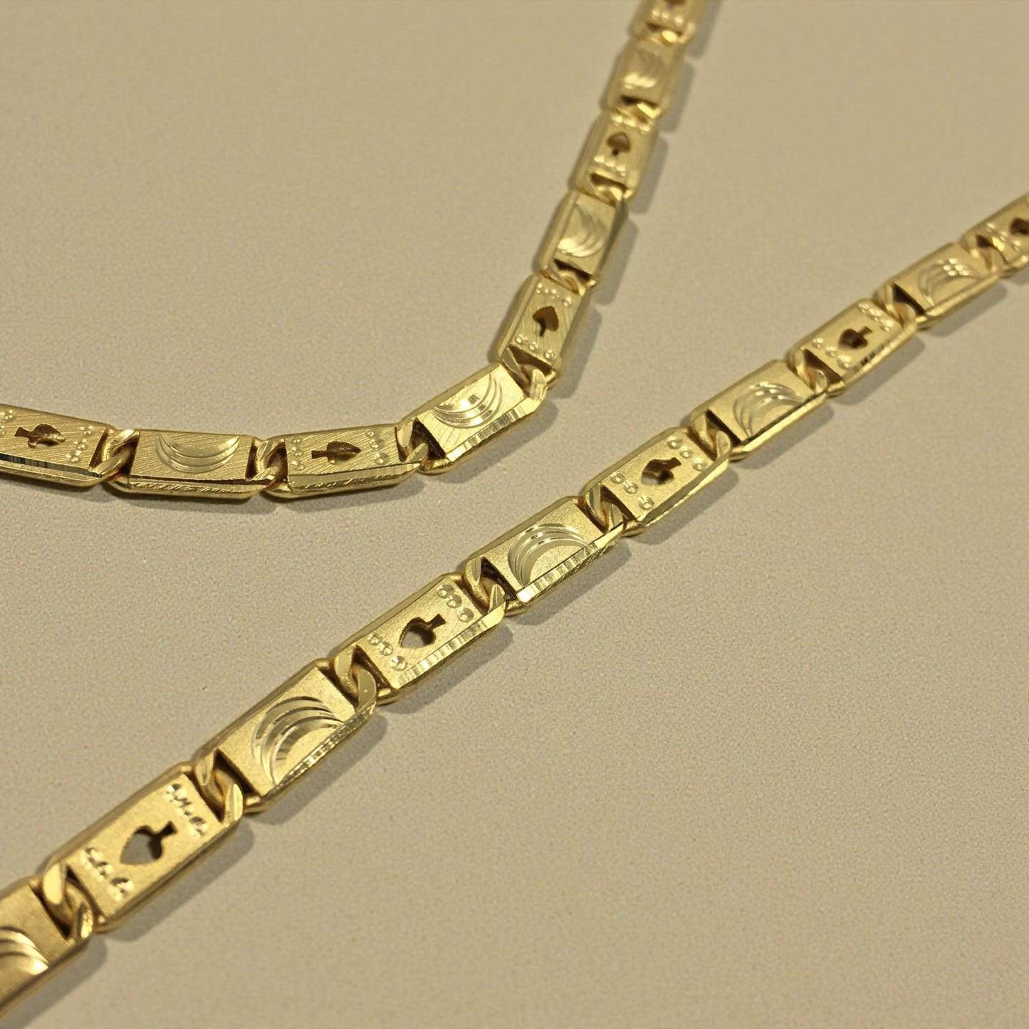 SOVERIGN CREST NAWABI GOLD NAWABI 20 INCH MEN’S CHAIN