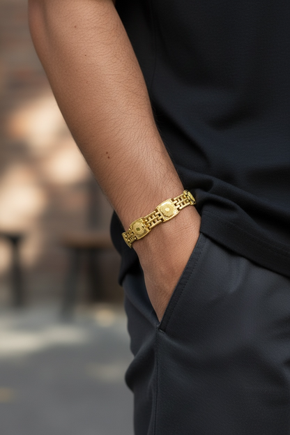 COMMAND LINK GOLD MEN'S BRACELET