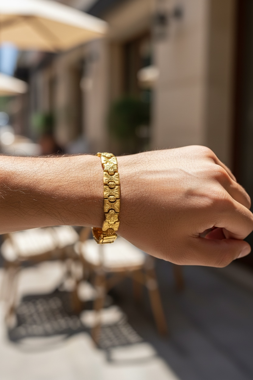 RAJTILAK GOLD MEN'S BRACELET