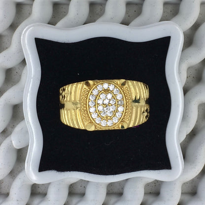 ROYAL OVAL EMBLEM DIAMOND MEN'S RING
