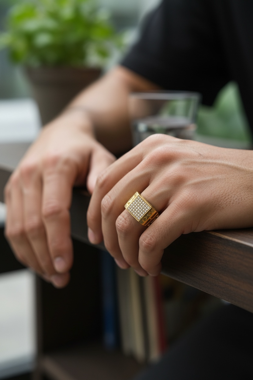 REGAL AXIS DIAMOND MEN'S RING