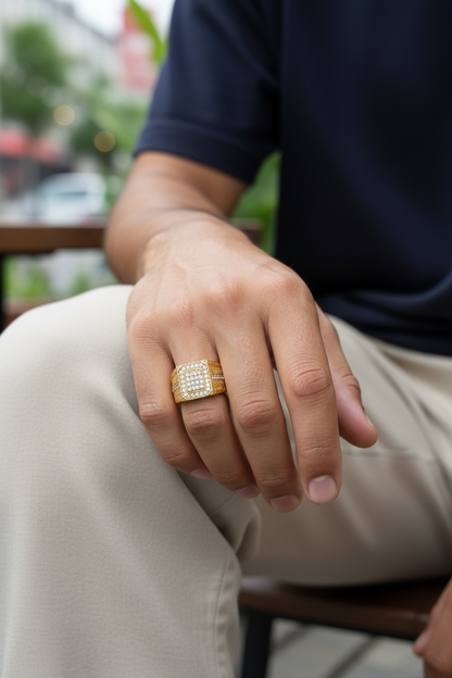 IMPERIAL SQUARE CROWN RING