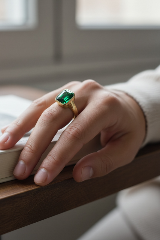 VERDANT MONARCH DIAMOND MEN'S RING