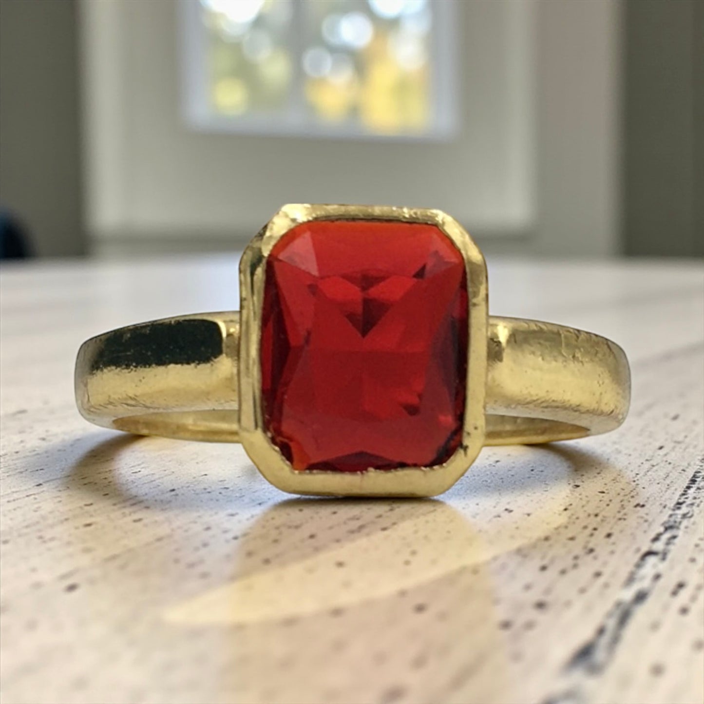 CRIMSON SOVEREIGN DIAMOND MEN'S RING