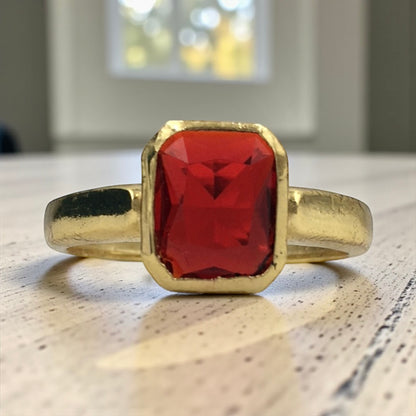 CRIMSON SOVEREIGN DIAMOND MEN'S RING