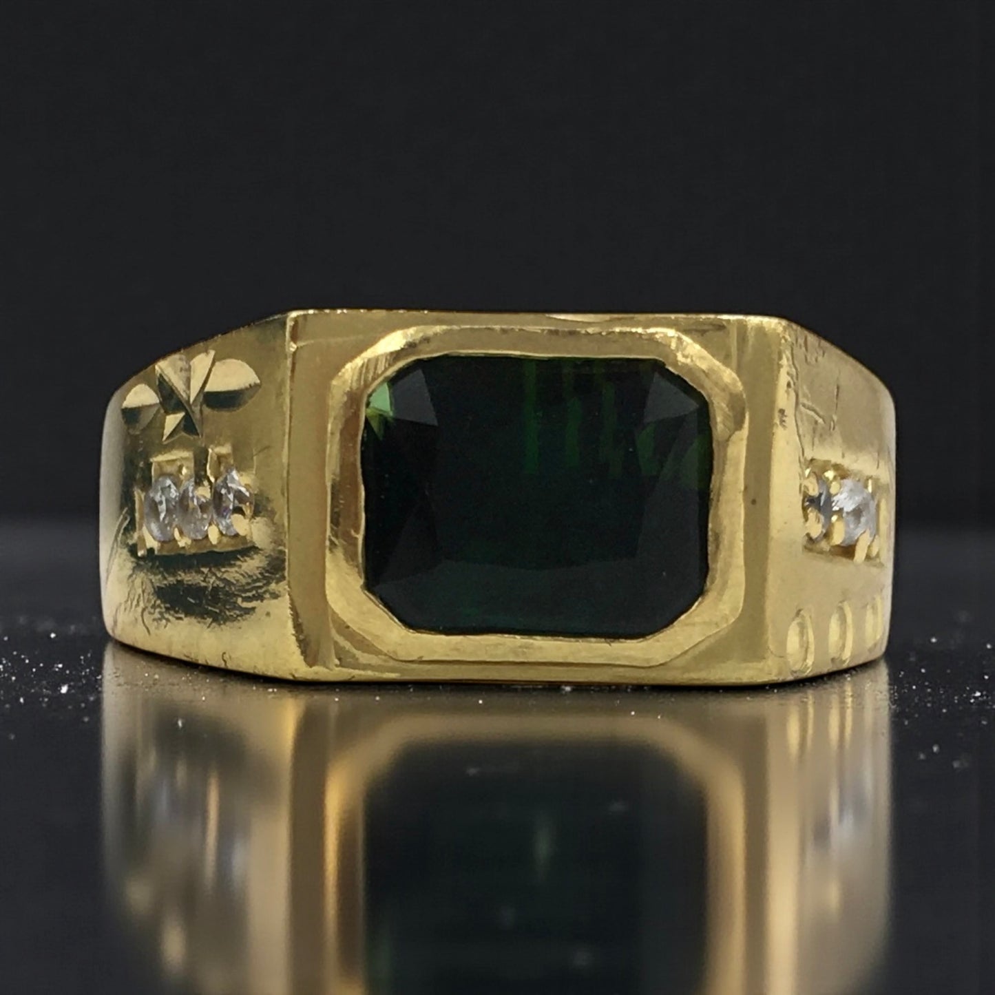 EMERALD REGENT MEN'S RING