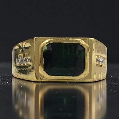 EMERALD REGENT MEN'S RING