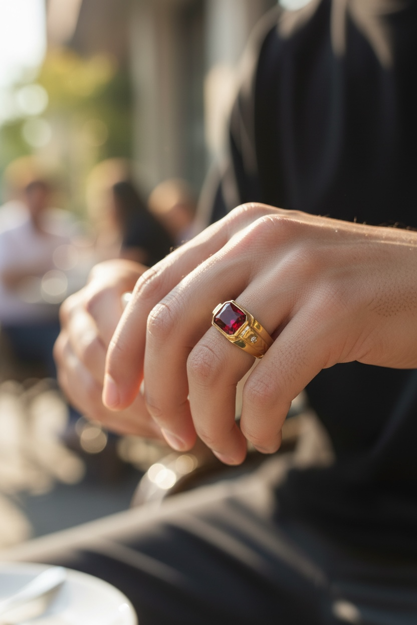 CRIMSON AUTHORITY MEN'S RING