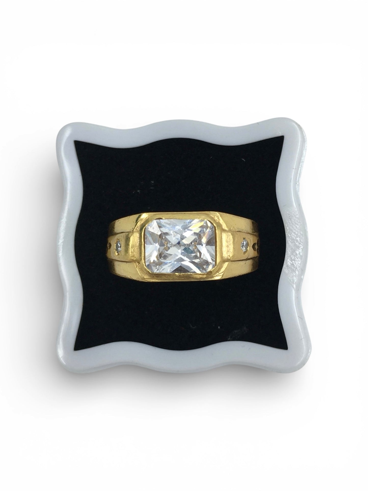 PLATINUM DOMINION MEN'S RING
