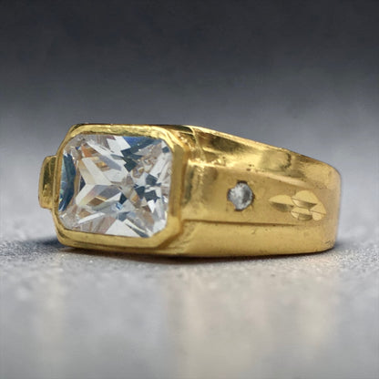 PLATINUM DOMINION MEN'S RING