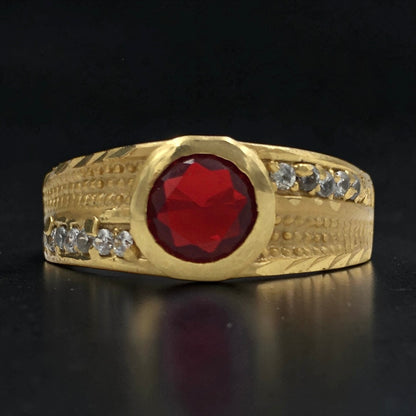 RUBY MONARCH MEN'S RING