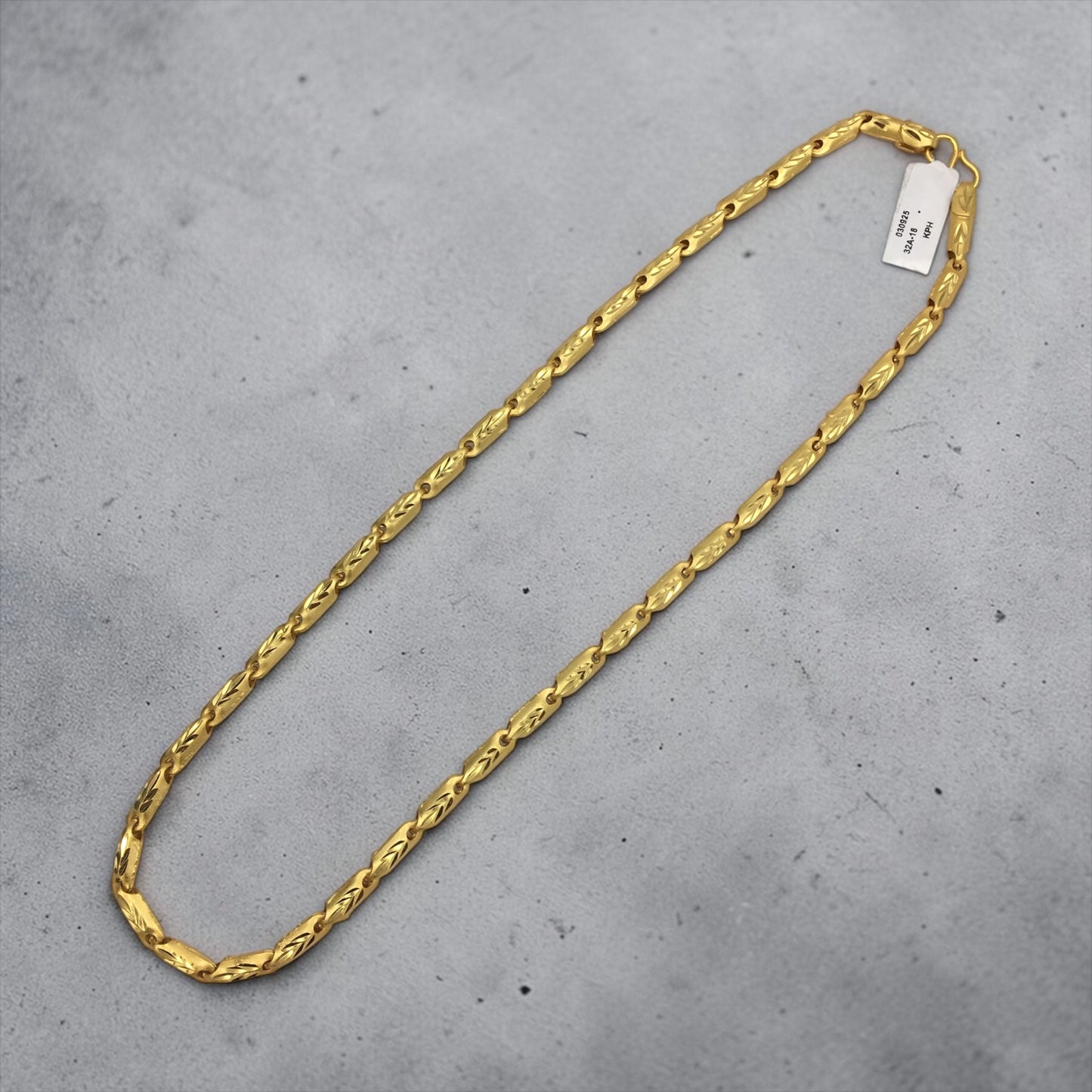 VORTEX EDGE CHAIN GOLD 20 INCH MEN’S CHAIN