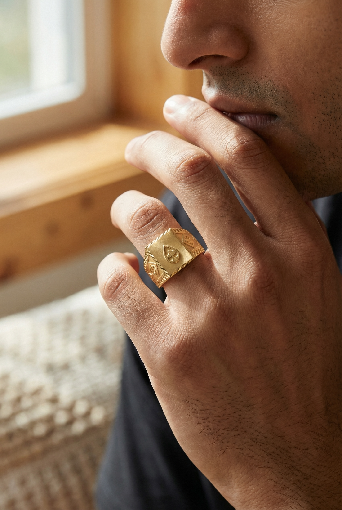 ACE SIGNET MEN'S RING