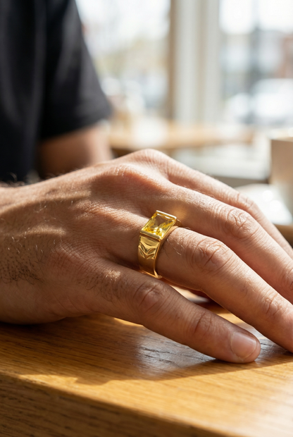 SOLAR CROWN MEN'S RING