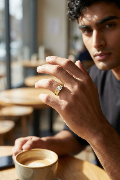 AURORA CROWN MEN'S RING