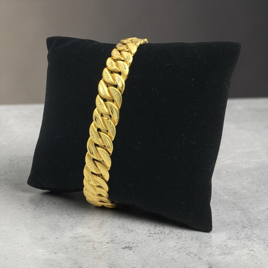ROYAL CURB GOLD MEN'S BRACELET