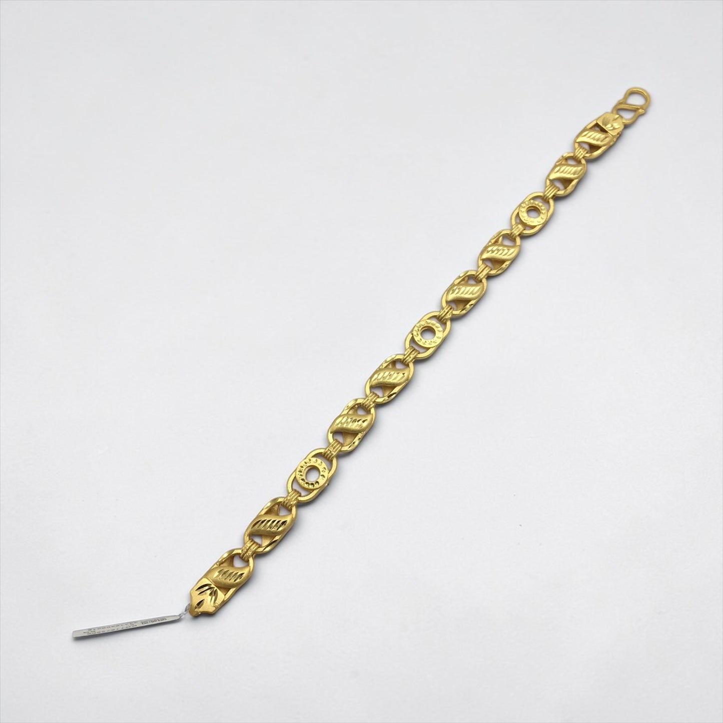 MODERN LOOP DESIGN GOLD MEN'S BRACELET