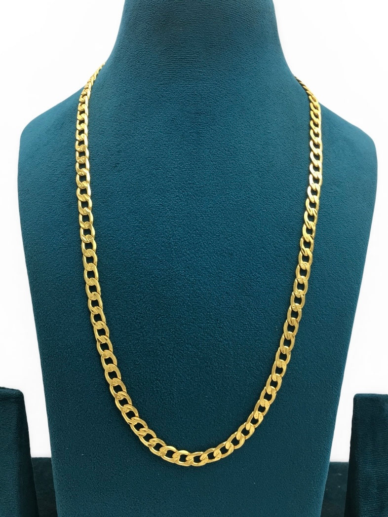 CLASSIC CUBAN GOLD 24 INCH MEN’S CHAIN