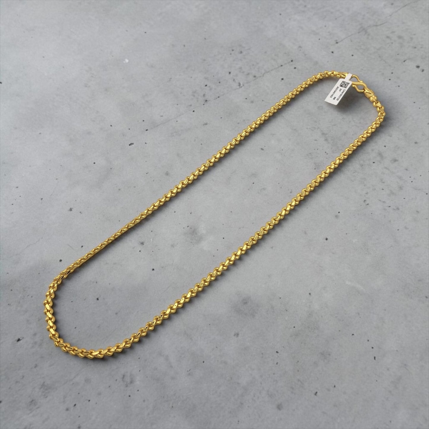 PREMIUM ROPE BRAID GOLD FINISH MEN’S CHAIN