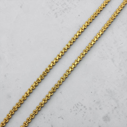 PREMIUM ROPE BRAID GOLD FINISH MEN’S CHAIN