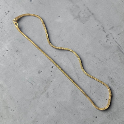 PREMIUM WHEAT LINK GOLD FINISH MEN’S CHAIN