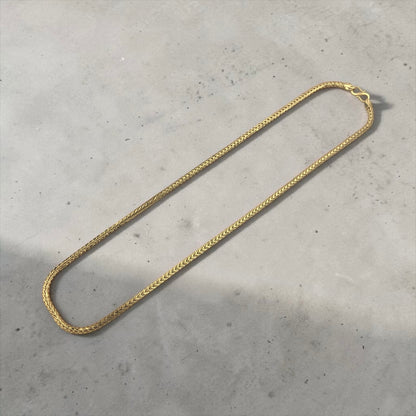 PREMIUM WHEAT LINK GOLD FINISH MEN’S CHAIN