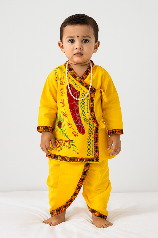 VIBRANT KRISHNA DRESS SET FOR CELEBRATIONS