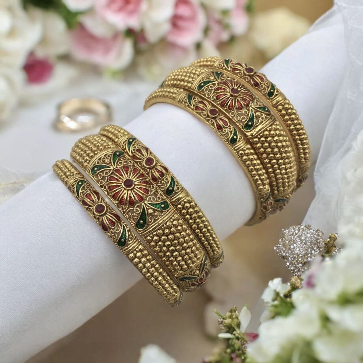 SAHITHI RAJWADI BRASS BANGELS