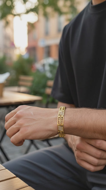 AUREX GRID DIAMOND BRACELET