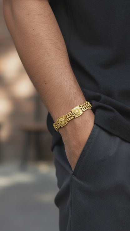 COMMAND LINK GOLD MEN'S BRACELET