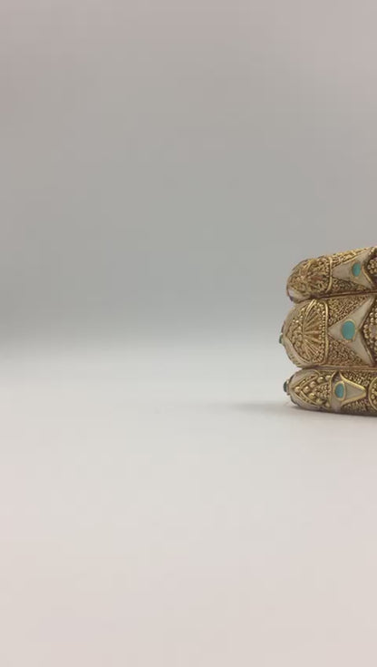 VAMIKA RAJWADI BRASS BANGLES
