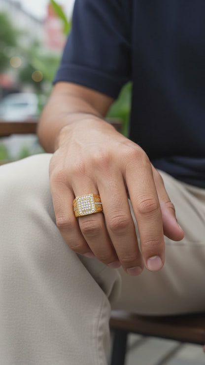 IMPERIAL SQUARE CROWN RING