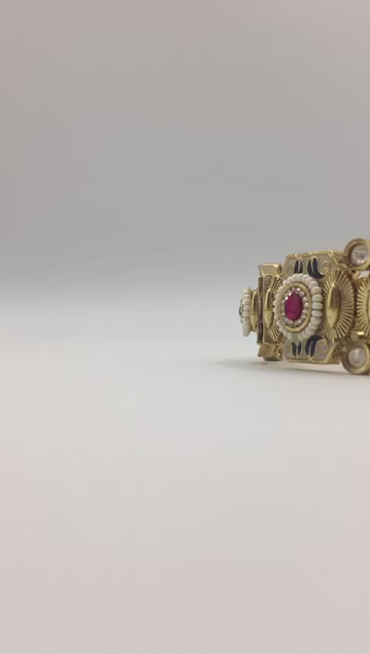 AVANTIKA SWAROVSKI DIAMOND KADA SET