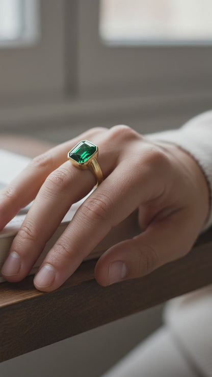 VERDANT MONARCH DIAMOND MEN'S RING